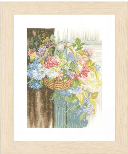 Lanarte kit punto croce cesto - kit,