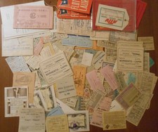 Lotto di oltre 100 biglietti  di treni autobus metrò  Musei Navi ecc.