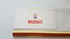 MASERATI Indy Ghibli Mexico depliant originale 