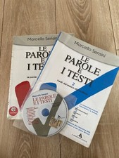 Le Parole e i Testi Vol. 1 e 2 con CD-ROM, libro italiano per Scuole Superiori