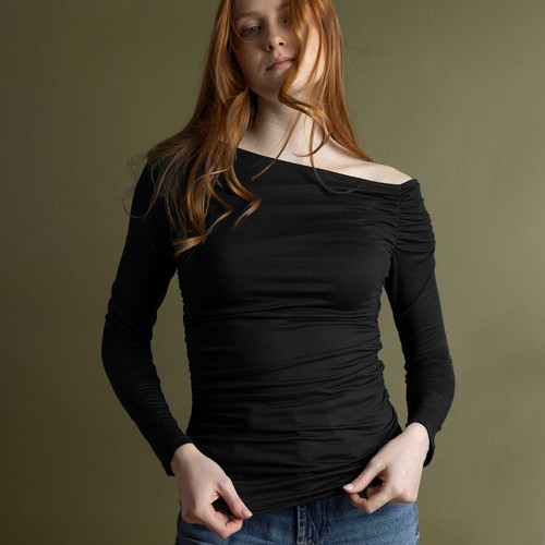 Maglia donna monospalla