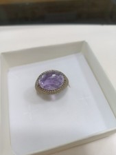 Silver Ring With Amethyst New