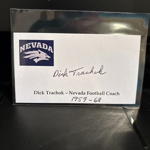 Dick trachok signed business - dick,