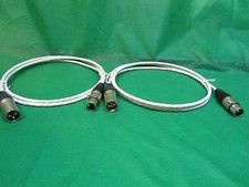 INTERCONNESSIONE XLR BILANCIATA MICROFONO MIL-SPEC PLACCATO ARGENTO 2 PIEDI PER AMPLIFICATORI KRELL.