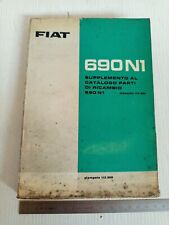supplemento al catalogo ricambi meccanica originale 1963 Fiat 690 N1
