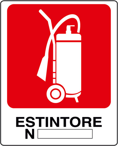 Adesivo estintore carrellato - adesivo,