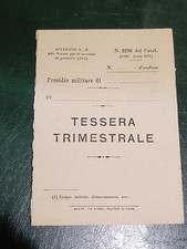 Tessera Trimestrale - Anni '40
