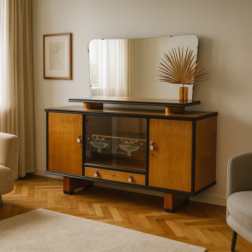 Credenza con specchio vintage - specchio,