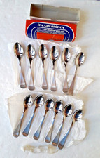 servizio posate vintage di 12 cucchiaini da caffè o dolci acciaio 18/C inoxpran