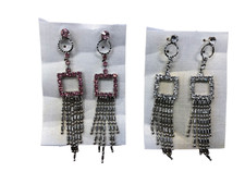 2 PAIA ORECCHINI PENDENTI