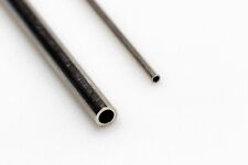 Tubo rigido argento sterling 925 senza cuciture 1 piede, cerniere, rivestimenti perline