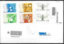 AFFRANCATURA SU LETTERA RACCOMANDATA CON CODICE A BARRE  N° 1494 ANNO 2012