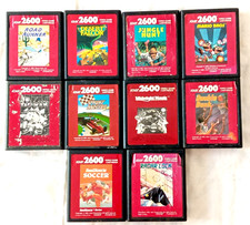 ATARI 2600 - Lotto 10 Giochi - Titoli e condizioni come da foto