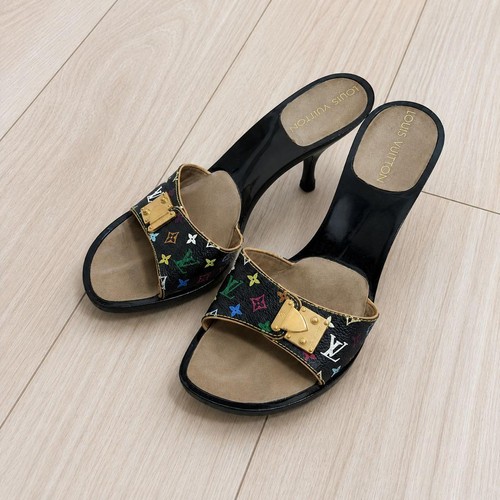 Sandali monogramma multicolore