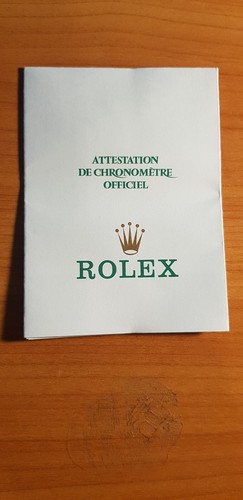 Rolex attest garantie carta - rolex, attest/garantie