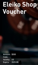 Gift Card ELEIKO US $500 - Valida fino ad agosto 2025
