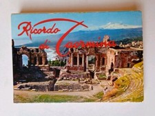 Ricordo Taormina Sicilia. Libretto fotografico a fisarmonica. 20 vedute. Vintage