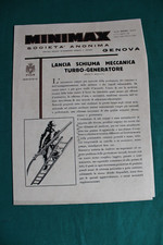 L68- MINIMAX SOCIETA' ANONIMA GENOVA-LANCIA SHIUMA MECCANICA  PUBBLICITA'