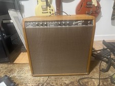 Amplificatore valvolare vintage Fender Bassman 1966 pannello nero combo