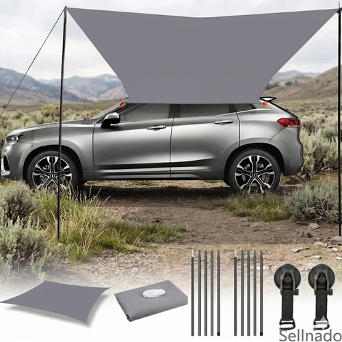 Portable car awning - portable,