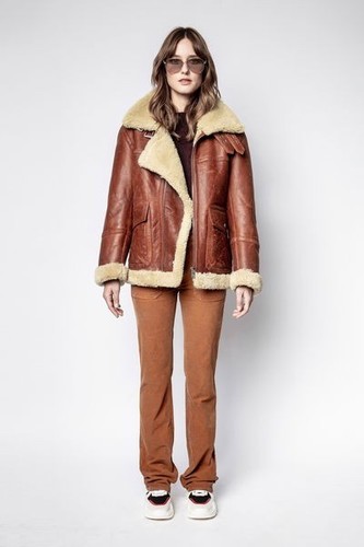 Bomber uomo aviatore marrone