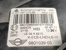 980103905 FRONT LEFT HEADLIGHT