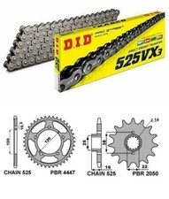 KIT TRASMISSIONE APRILAI SHIVER 900 2017 2020 CATENNA DID 525 VX3 CORONA PIGNONE