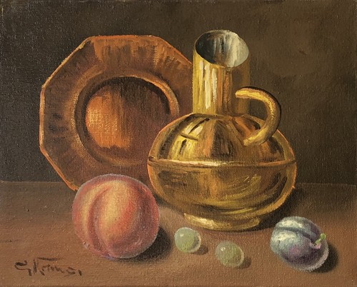 Vecchio dipinto olio - dipinto, a