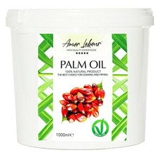 Olio di palma naturale / olio di palma / grasso di palma / vegano / cucina raffinata / cottura 1000 ml
