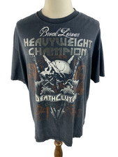 Maglietta Y2K Brock Lesnar Heavyweight Champion Death Clutch UFC MMA Skull Emo 2XL
