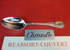 CUILLÈRE DESSERT CHRISTOFLE MARLY 15.5 CM TRÈS BEL ÉTAT MÉTAL ARGENTÉ ;