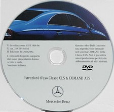 Mercedes CLS C219 anno 2006,istruzioni vettura e comand APS