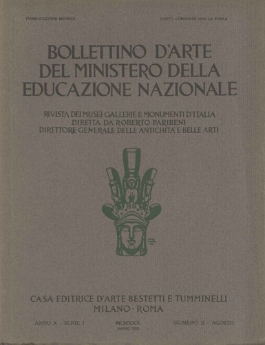 Bollettino arte del - d'arte,