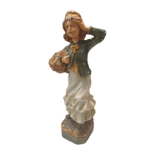 Statuette terre cuite country - statuette,