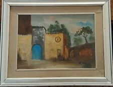 Olio su tela del pittore