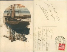 BISIGNANO IMMORTALATA CON UNA GRUS CON BARCA A VELA-N.49877