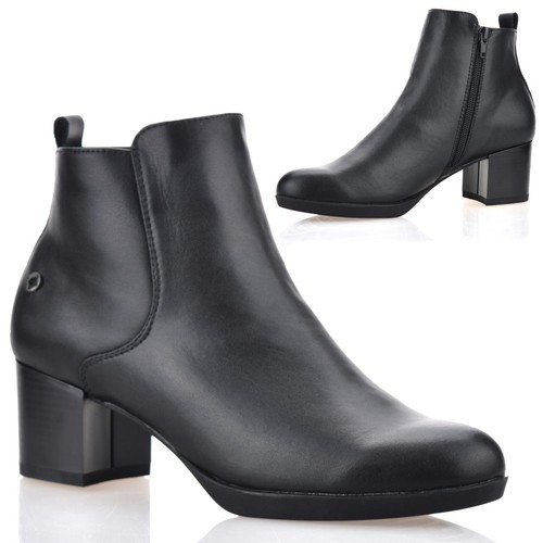 Stivaletti donna pelle zip