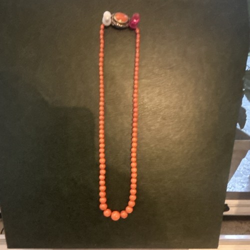 Collana corallo rosso - , antico