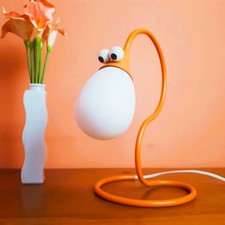 Orange Snake Lamp Eyes Cartoon
