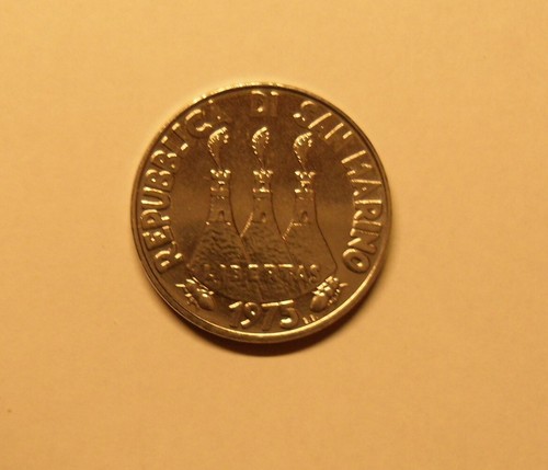 Moneta lire di san - moneta, da