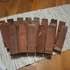 20 x tavola in legno di corallo Padouk 33 x 7,5 x 2,5 cm legno artigianale legno pregiato (invece di rovere)