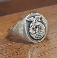 Anello argento college 1948