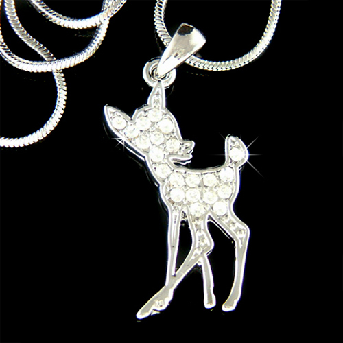 Collana con charm cerbiatto - charm,