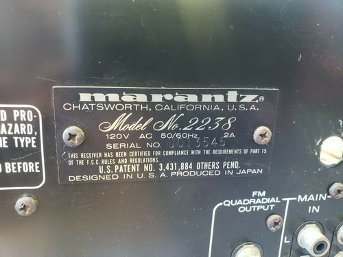 Ricambi marantz 2238 - ricambi, 2238,
