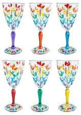 Set 6 Bicchieri da Vino Murano