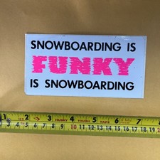 Adesivo neon rosa snowboard