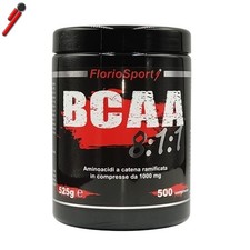 FlorioSport BCAA 8:1:1 500 cpr Aminoacidi Ramificati 811 con Vitamina B1 e B6