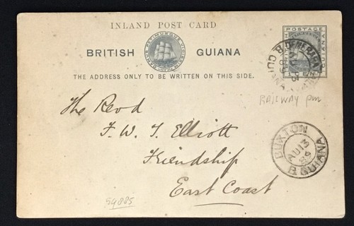 Cartolina guiana britannica - guiana,