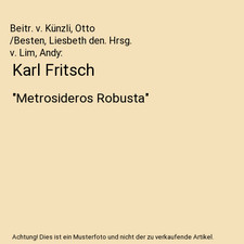Karl Fritsch: "Metrosideros