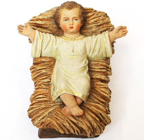 Antica statuina presepe gesù - presepe,